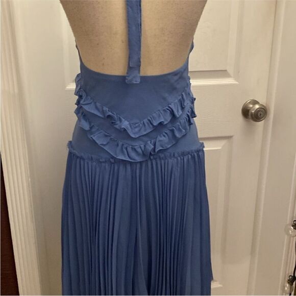 Patrizia Pepe Elegant Blue Halter Dress, S - Picture 7 of 11